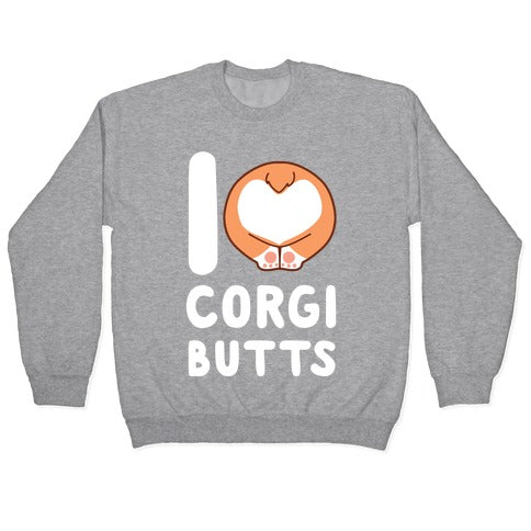 I Heart Corgi Butts Crewneck Sweatshirt