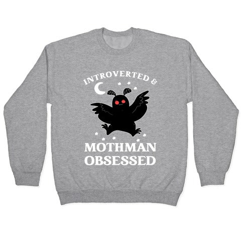 Introverted And With Mothman Crewneck Sweatshirt