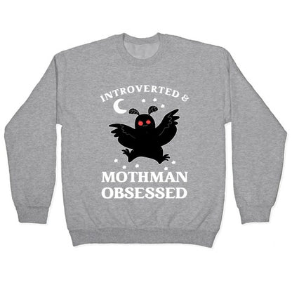 Introverted And With Mothman Crewneck Sweatshirt