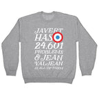 Javert Has 24,601 Problems Crewneck Sweatshirt