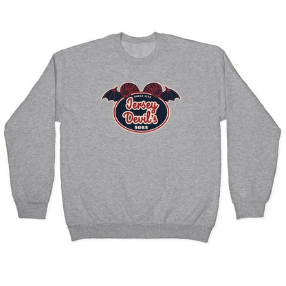 Jersey Devil Subs Logo Parody Crewneck Sweatshirt