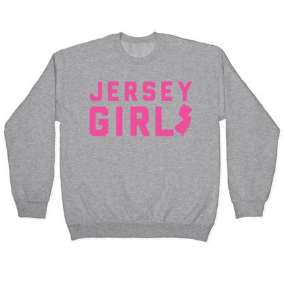 Jersey Girl (Pink) Crewneck Sweatshirt
