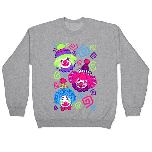 Kawaii Clowns Crewneck Sweatshirt
