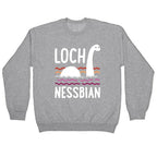 Loch Nessbian Lesbian Crewneck Sweatshirt