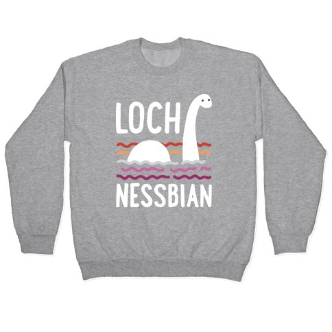 Loch Nessbian Lesbian Crewneck Sweatshirt