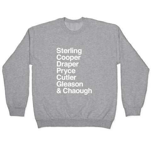 Mad Men Alphabet Crewneck Sweatshirt
