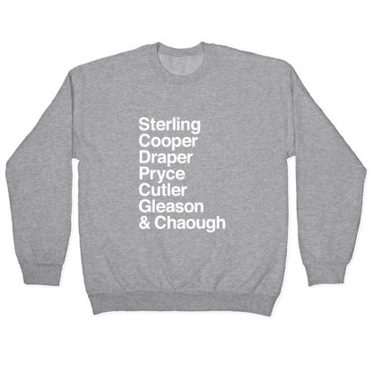 Mad Men Alphabet Crewneck Sweatshirt