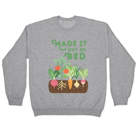 Made It Out Of Bed (vegetables) Crewneck Sweatshirt
