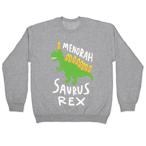 Menorah Saurus Rex Crewneck Sweatshirt