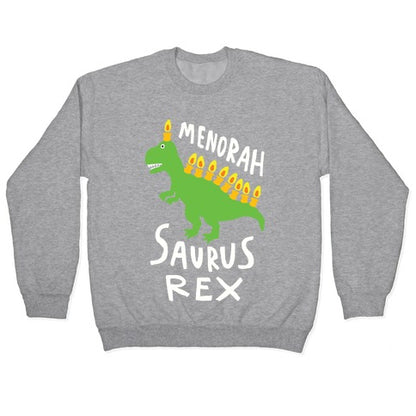 Menorah Saurus Rex Crewneck Sweatshirt