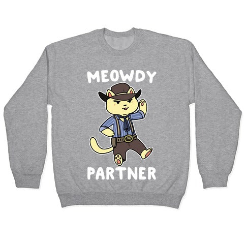 Meowdy, Partner - Arthur Morgan Crewneck Sweatshirt