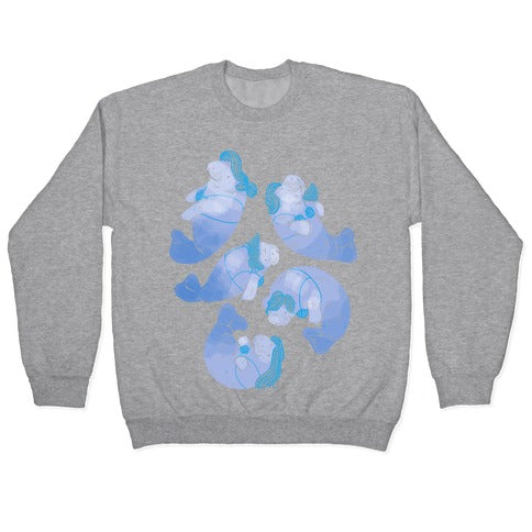 Mermaid Manatees Crewneck Sweatshirt