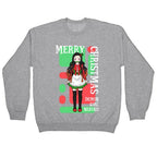 Merry Christmas Demon Girl Nezuko Crewneck Sweatshirt