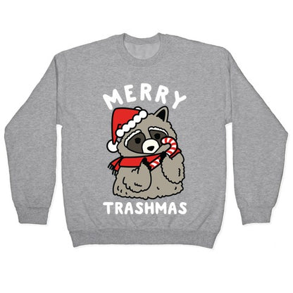 Merry Trashmas Raccoon Crewneck Sweatshirt