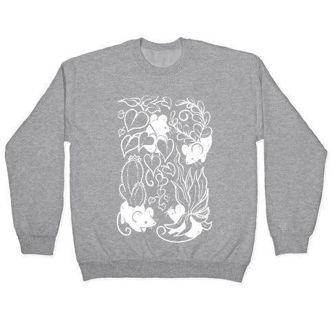 Mouse Plants Crewneck Sweatshirt