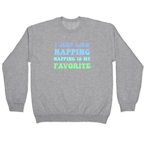 Napping Is My Favorite Hobby Crewneck Sweatshirt