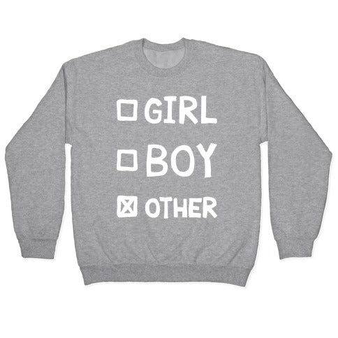 Non-Binary Gender Checklist Crewneck Sweatshirt