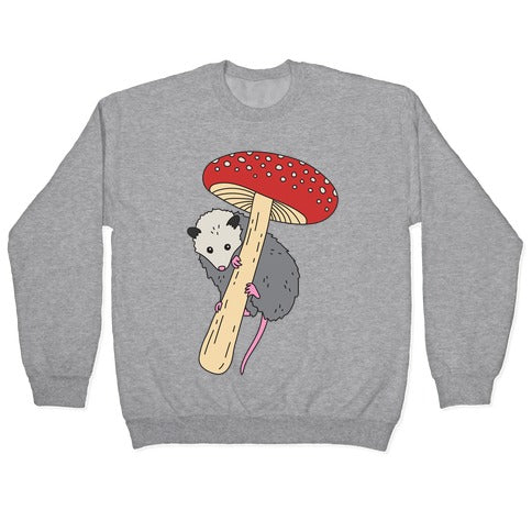 Opossum Mushroom Crewneck Sweatshirt