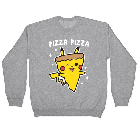 Pizza Pizza Pikachu Parody Crewneck Sweatshirt