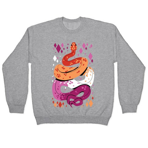 Pride Snakes: Lesbian Crewneck Sweatshirt