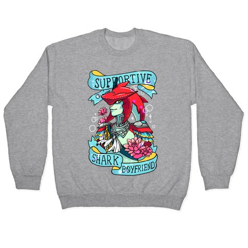 Prince Sidon: Supportive Shark Boyfriend Crewneck Sweatshirt