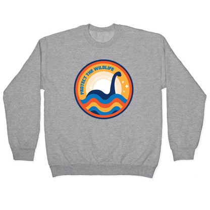 Protect The Wildlife - Nessie, Loch Ness Monster Crewneck Sweatshirt