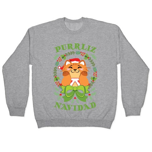 Purrliz Navidad Crewneck Sweatshirt