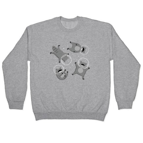 Raccoons In Space Crewneck Sweatshirt