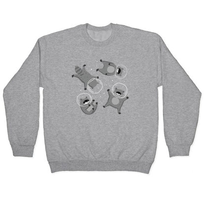 Raccoons In Space Crewneck Sweatshirt