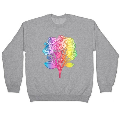 Rainbow Vulva Bouquet Crewneck Sweatshirt