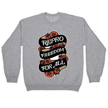 Repro Freedom For All Roses and Ribbon Crewneck Sweatshirt