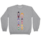 Sailor Moon Inner Senshi Pocket Parody Crewneck Sweatshirt