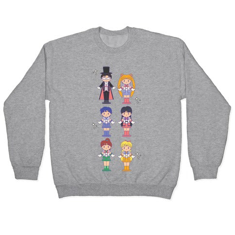 Sailor Moon Inner Senshi Pocket Parody Crewneck Sweatshirt