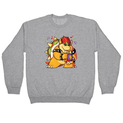 Sax-a-boom bowser Crewneck Sweatshirt