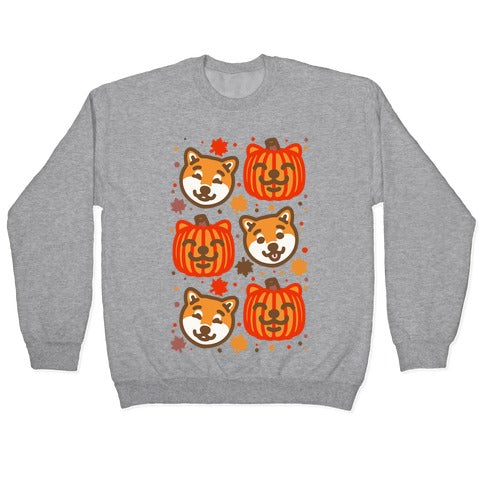 Shiba Inu Pumpkins Crewneck Sweatshirt