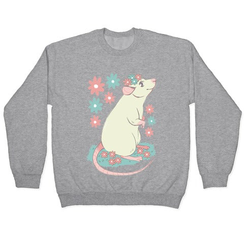Soft Pastel Rat Crewneck Sweatshirt