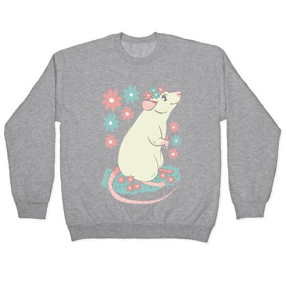 Soft Pastel Rat Crewneck Sweatshirt