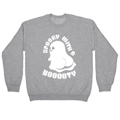 Spooky With A Booooty Ghost Crewneck Sweatshirt