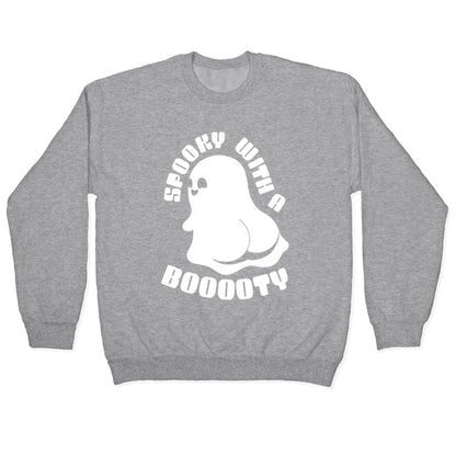 Spooky With A Booooty Ghost Crewneck Sweatshirt