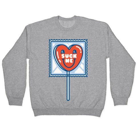 Suck Me Heart Lollipop Crewneck Sweatshirt