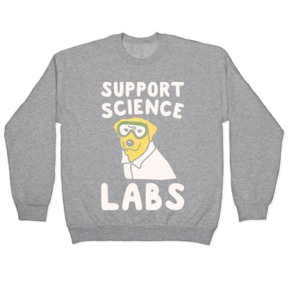 Support Science Labs White Print Crewneck Sweatshirt