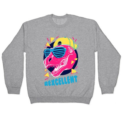 T-Rexcellent 90's Dinosaur Tyrannosaurus Crewneck Sweatshirt