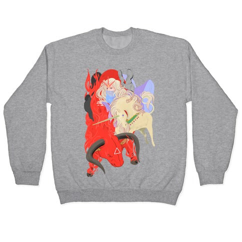 The Last Unicorn and the Red Bull Crewneck Sweatshirt