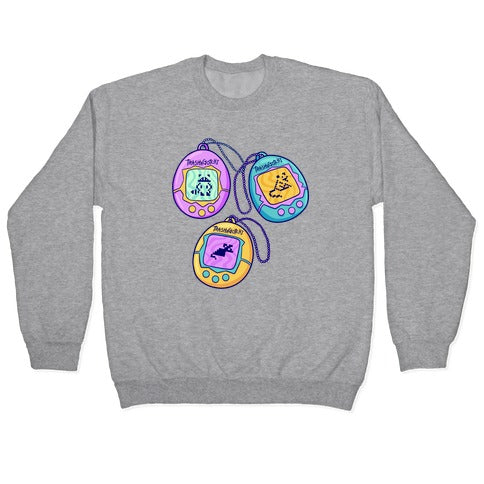 Trashagotchi (Raccoon, Opossum, Rat) Crewneck Sweatshirt
