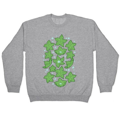 Tree Star Pattern Crewneck Sweatshirt