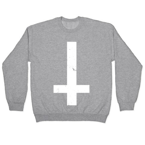 Upside Down Cross Crewneck Sweatshirt