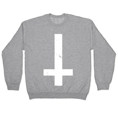 Upside Down Cross Crewneck Sweatshirt