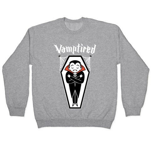 Vamptired Tired Vampire Crewneck Sweatshirt