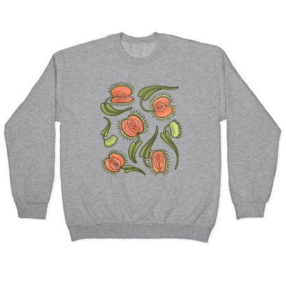 Venus Flytrap Vulvas Crewneck Sweatshirt