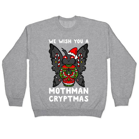 We Wish You A Mothman Cryptmas Crewneck Sweatshirt